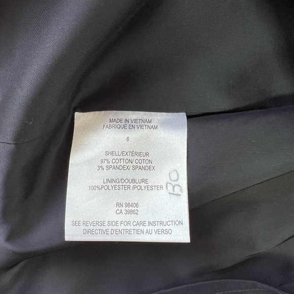 Theory Cap Sleeve Structured Fitted Black Crepe Mini Dress, size 6 - Picture 2 of 9